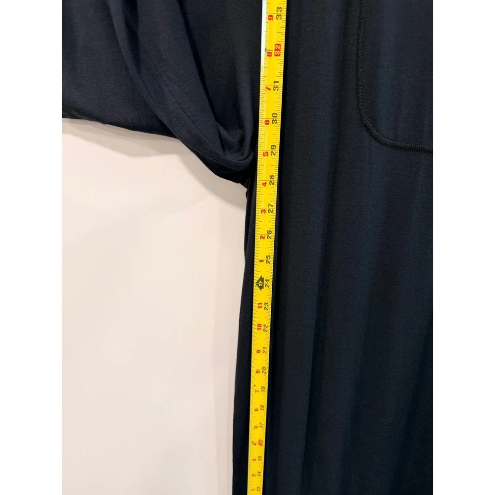 Free People Intimately Black Lace Trim‎ Wide Leg Lounge Pants XS